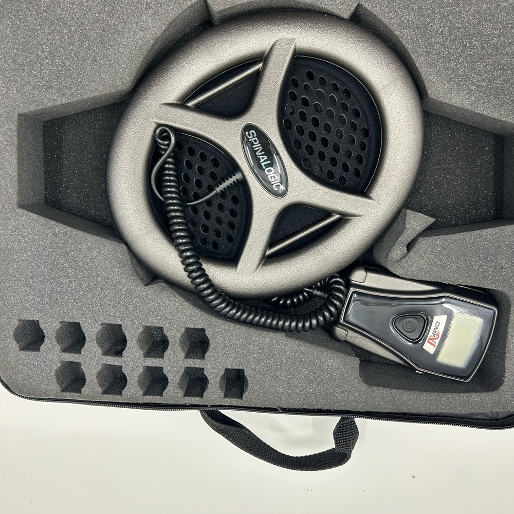 DJO CMF BONE GROWTH DEVICE GREY ADJUSTABLE BLACK STRAP  USED With Manual